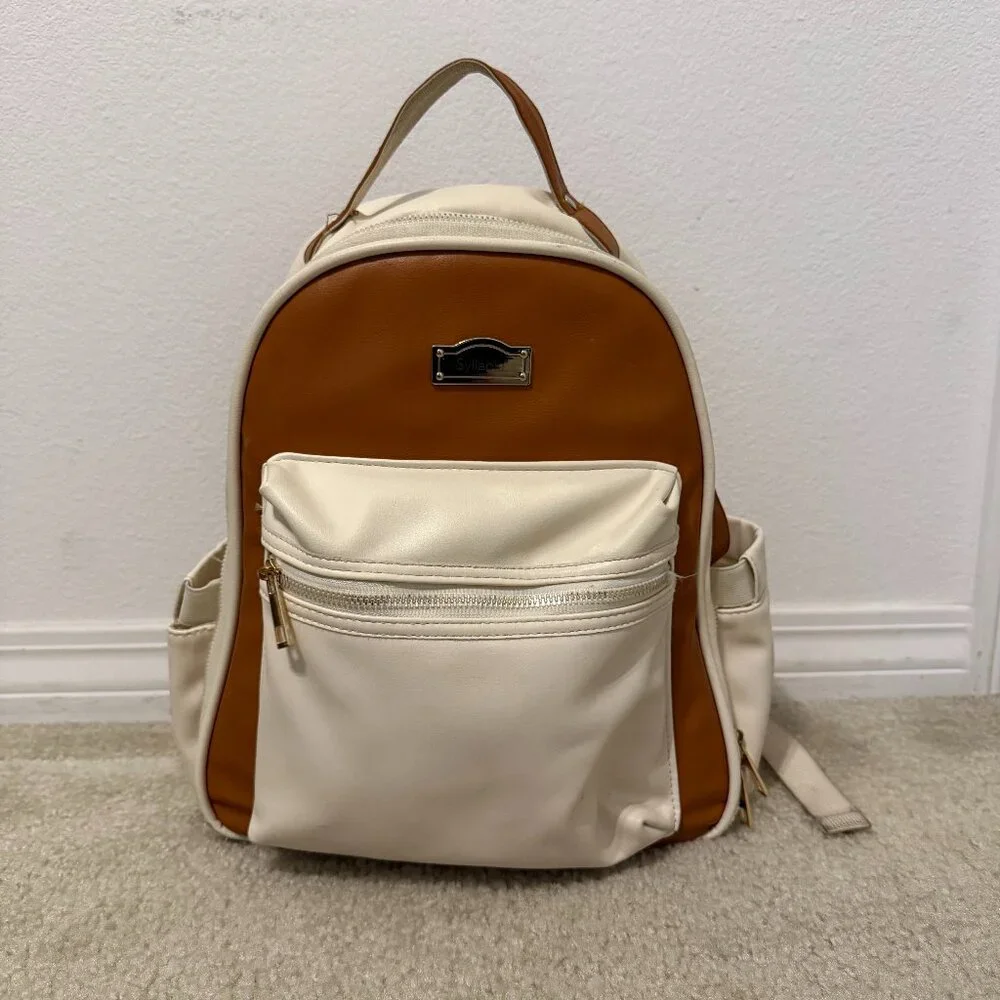 Stylish Cream and Brown Baby Bag